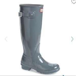 Hunter Grey Rainboots size 9
